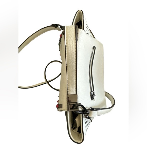Nicole Lee Multicolor Studded White Crossbody Bag - Picture 7 of 14